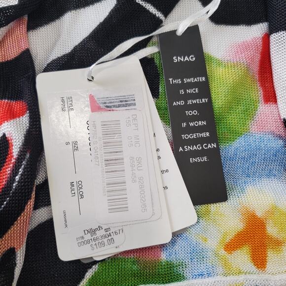 Paris Hues 3-Way Hand Painted Vest Womens Small Zebra Print Floral Lightweight - Picture 4 of 9